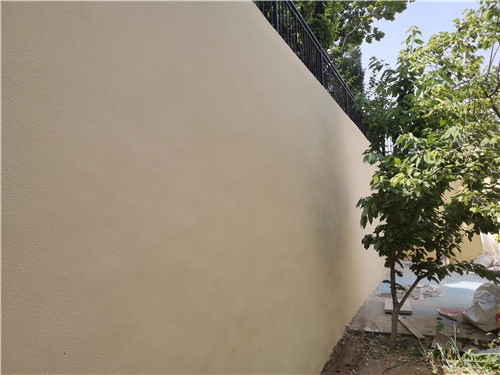 顺义龙湖小区家庭院墙真石漆展示